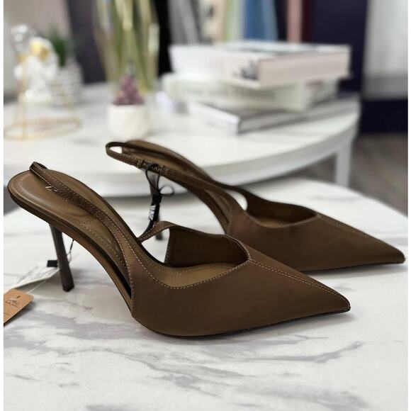 ZARA Pointed Toe Heels NWT - Picture 6 of 11